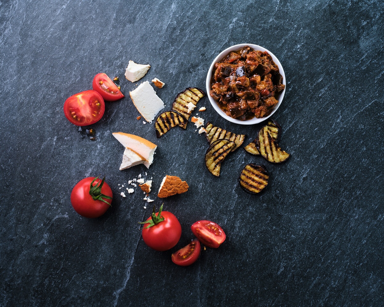 Sainsbury’s Taste the Difference aubergine and smoked ricotta quadrato