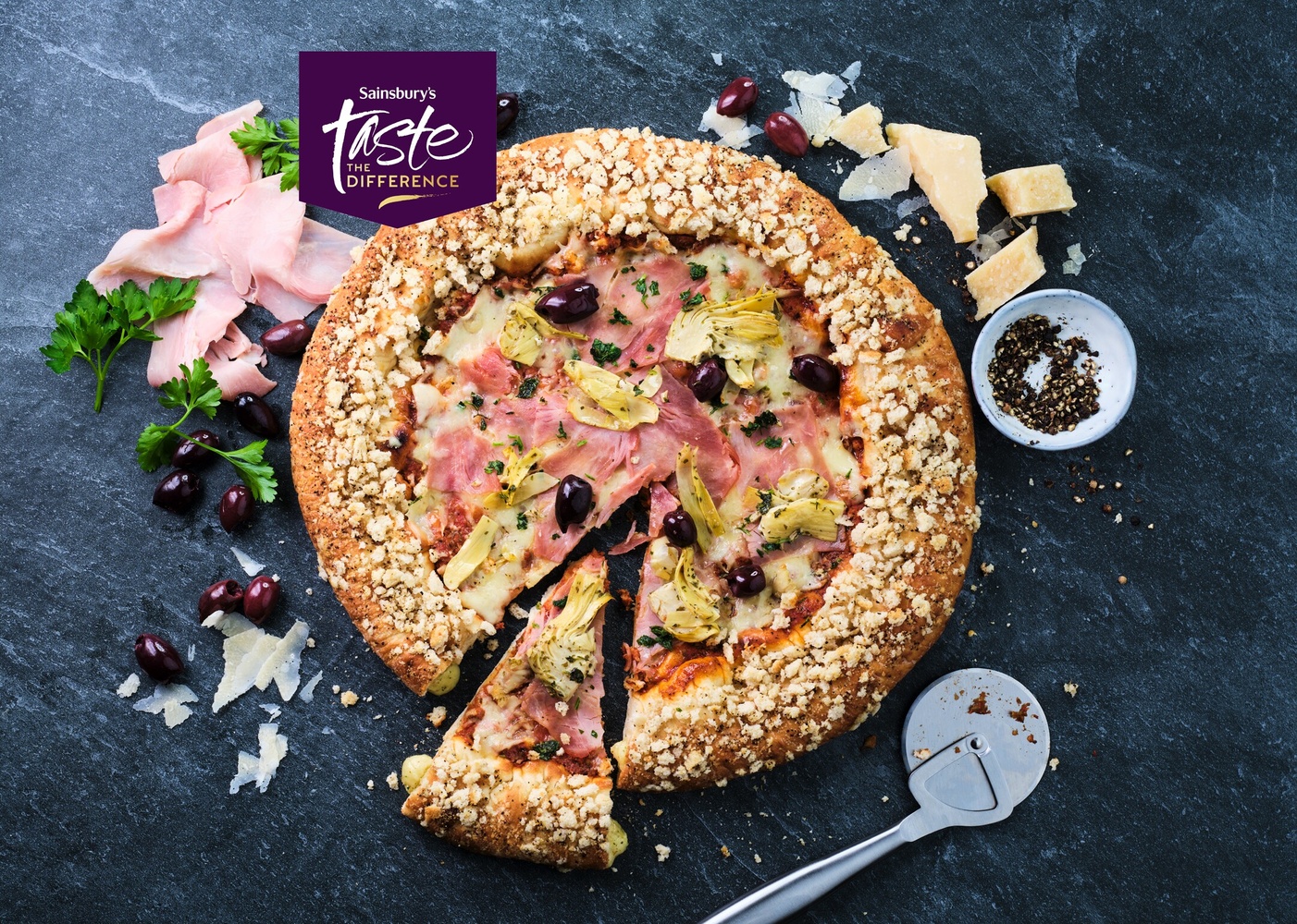 Sainsbury’s Taste the Difference Gran Crosta prosciutto pizza